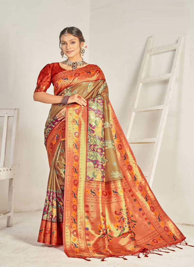 Har Naaz Rajwadi Silk Wedding Sarees Catalog
